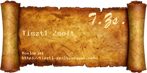 Tisztl Zsolt névjegykártya